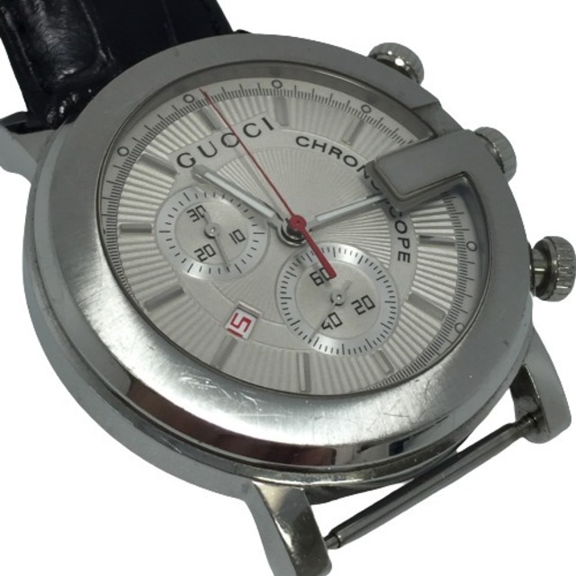 ◎◎GUCCI グッチ クロノスコープ 101M クォーツ メンズ 腕時計 ベルト