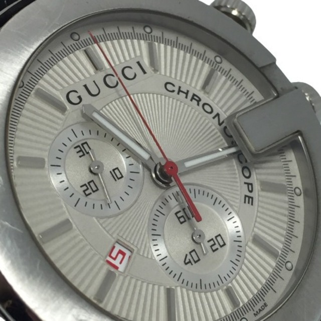 ◎◎GUCCI グッチ クロノスコープ 101M クォーツ メンズ 腕時計 ベルト