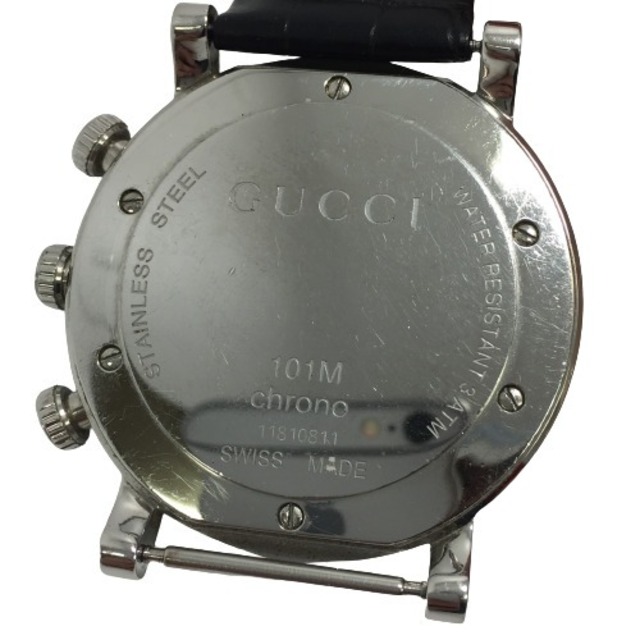 ◎◎GUCCI グッチ クロノスコープ 101M クォーツ メンズ 腕時計 ベルト