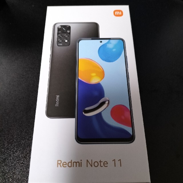 スマートフォン/携帯電話シャオミ　Redmi Note 11  グラファイトグレー