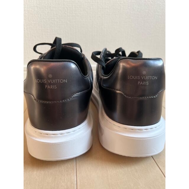 LOUIS VUITTON スニーカー メンズ 新入荷 LOUIS VUITTON ルイ ヴィトン 21年製 ビバリーヒルズ・ライン メタリックモノグラム・キャンバス スニーカー シューズ チャコール メンズ