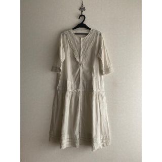 ネストローブ(nest Robe)のgasa コットン刺繍ワンピース gasa grue native villge(ロングワンピース/マキシワンピース)