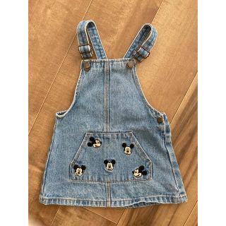 ザラキッズ(ZARA KIDS)のzarababy ミッキーサロペット　92cm(スカート)