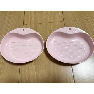 ネコにやさしい食器　ピンク　SS 2個セット！(猫)