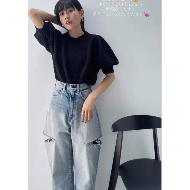 26☆MOUSSY THIGH SLIT LOOSE STRAIGHT確実正規品 2