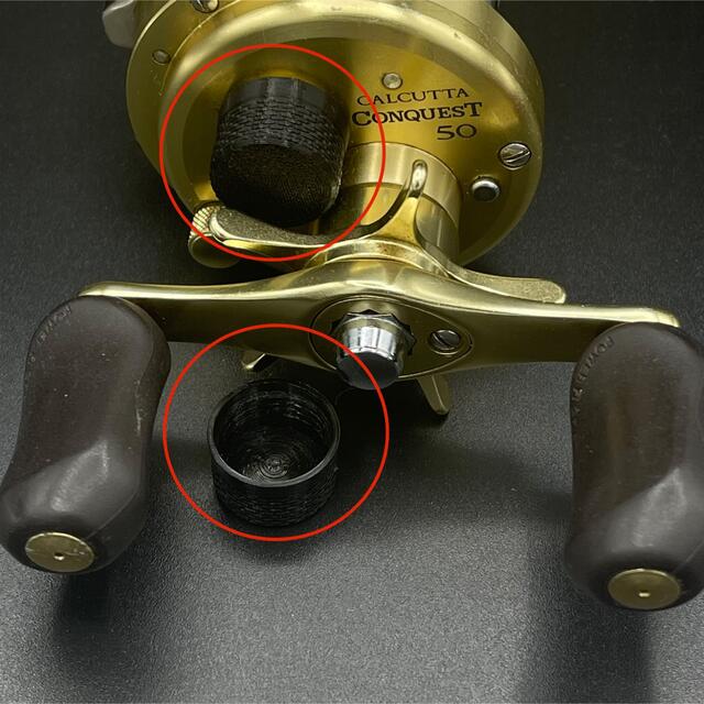 Shimano カルカッタコンクエスト50 専用　メカニカルブレーキノブ　2個入 スポーツ/アウトドアのフィッシング(リール)の商品写真