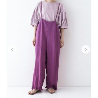 ネストローブ✩︎リネンプチフリルサロペット-garciotum.com
