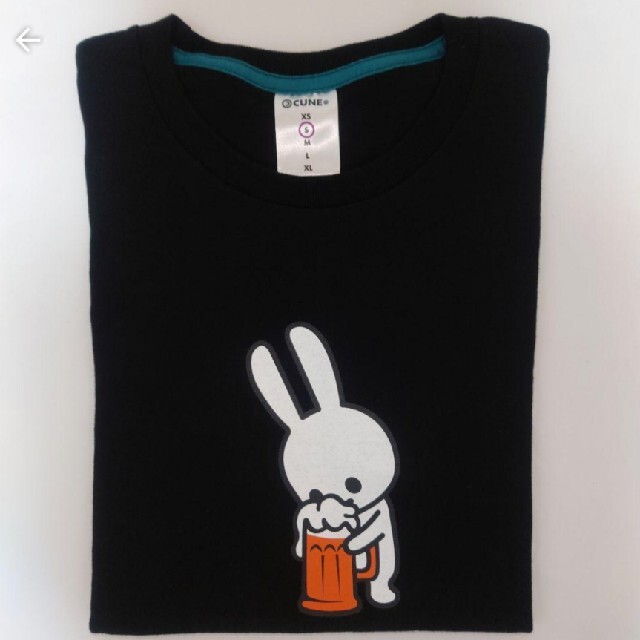 CUNE(キューン)のCUNE Tシャツ ビール うさぎ ウサギ うさちゃん メンズのトップス(Tシャツ/カットソー(半袖/袖なし))の商品写真