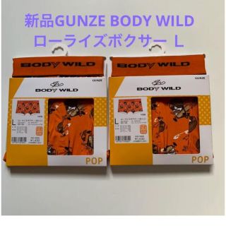 グンゼ(GUNZE)の新品GUNZE BODY WILD ローライズボクサー Ｌ　2枚セット(ボクサーパンツ)