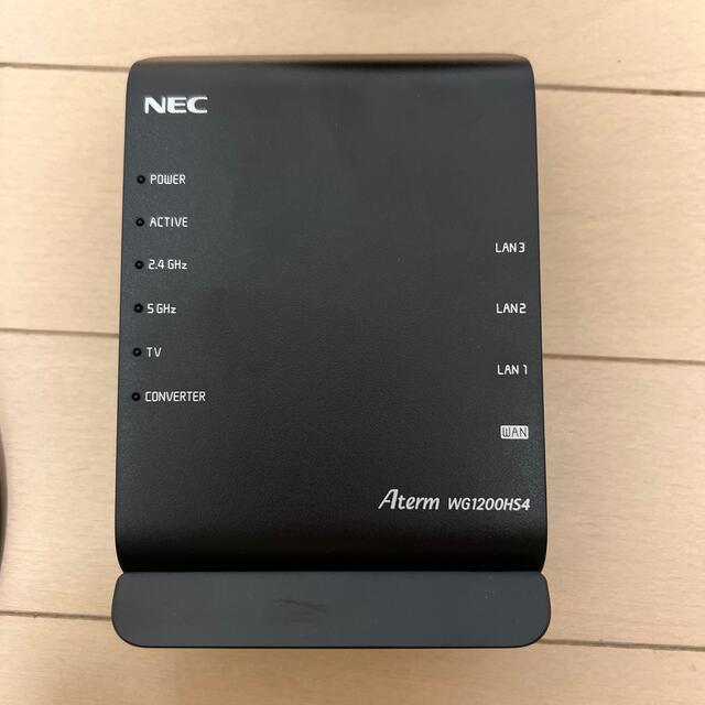 NEC(エヌイーシー)のAterm WG1200HS4 NEC スマホ/家電/カメラのPC/タブレット(PC周辺機器)の商品写真