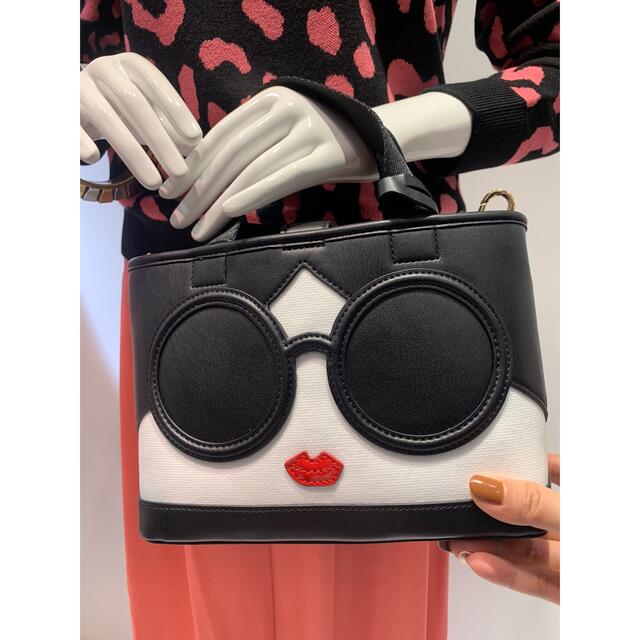 Alice Olivia ステイシーフェイスモチーフ クロスボティートートバッグレディース