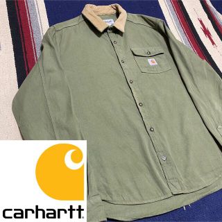 カーハート(carhartt)の90s 古着 カーハート コーデュロイ シャツ ビッグシルエット ゆるだぼ(Tシャツ/カットソー(半袖/袖なし))