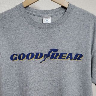 グッドイヤー(Goodyear)の90's　USA　GOOD YEAR　グッドイヤー　パロディー　Tシャツ　グレー(Tシャツ/カットソー(半袖/袖なし))