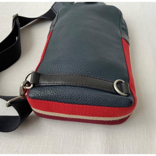 Paul Smith レザー ボディバッグ ショルダー斜めがけ 紺 - 3