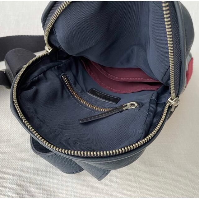 Paul Smith レザー ボディバッグ ショルダー斜めがけ 紺 - 6