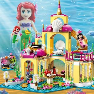 レゴ(Lego)の★ディズニープリンセス★LEGO互換ブロック リトルマーメイド アリエル城ランド(キャラクターグッズ)