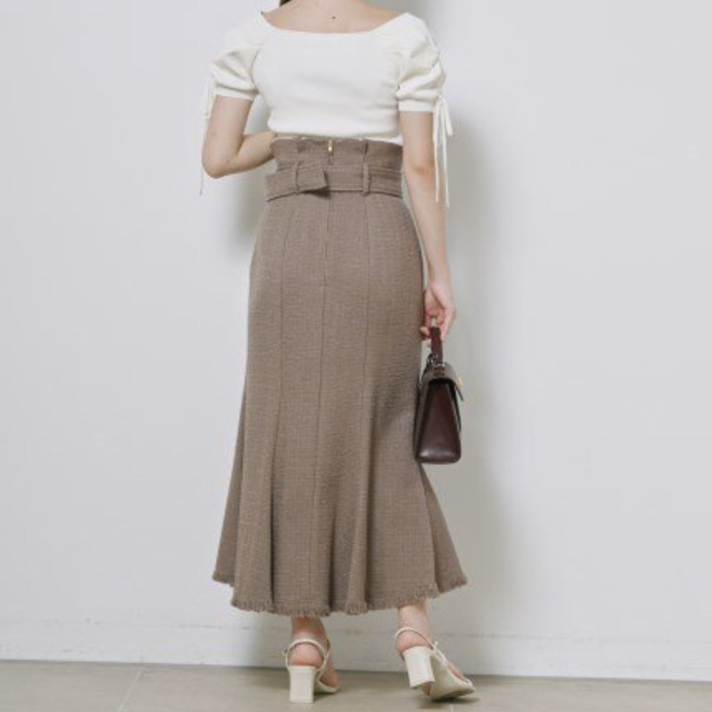 SNIDEL(スナイデル)のベルト付きツイードスカート⭐️スナイデル レディースのスカート(ロングスカート)の商品写真