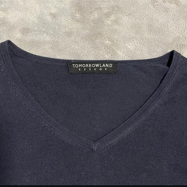 ★シルクカシミヤ★TOMORROWLAND tricotシルク混薄手ニット