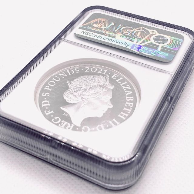 希少！ゴシッククラウン！2021 イギリス 銀貨 NGC PF70UC FDOI エンタメ/ホビーの美術品/アンティーク(貨幣)の商品写真