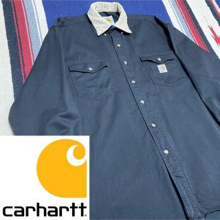 カーハート(carhartt)の90s 古着 カーハート コーデュロイ シャツ ビッグシルエット ゆるだぼ(シャツ)