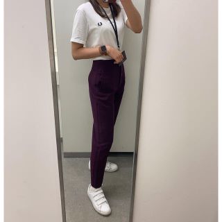 ザラ(ZARA)のZARA ハイウエストテーパードパンツ(カジュアルパンツ)