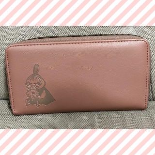 ムーミン(MOOMIN)の《使用済》ＭＯＯＭＩＮ　たっぷり入る長財布　ＢＯＯＫ　ＰＩＮＫ　ＢＥＩＧＥ(財布)