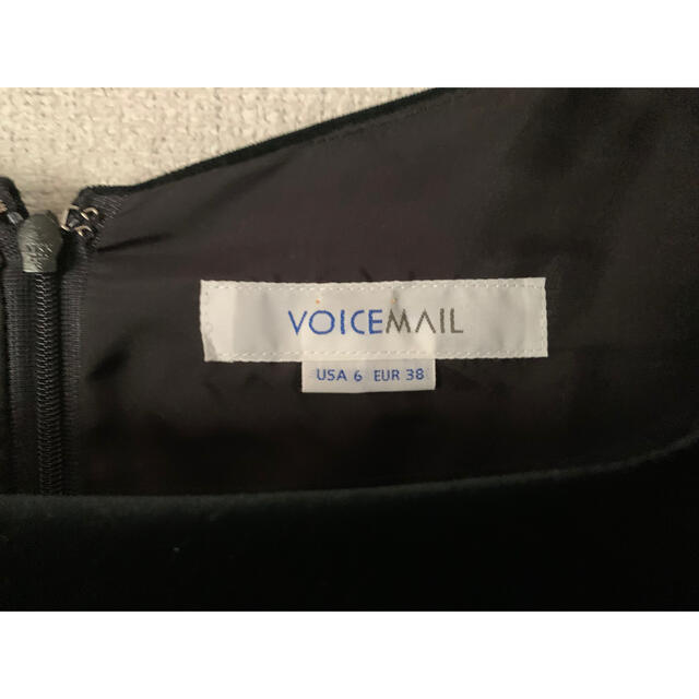 VOICEMAIL(ヴォイスメール)のベロア黒　ワンピース レディースのワンピース(ひざ丈ワンピース)の商品写真