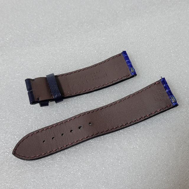 カミーユフォルネ 時計ベルト Duo 青×ネイビー 20mm | napierhearing
