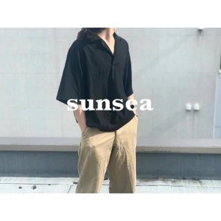 サンシー(SUNSEA)のsunsea 20SS SNM BLUE2 POLO サイズ3(ポロシャツ)