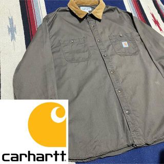 カーハート(carhartt)の90s 古着 カーハート コーデュロイ シャツ ビッグシルエット ゆるだぼ(シャツ)