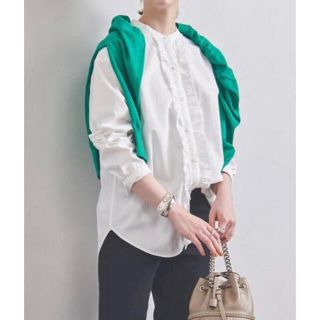 ユナイテッドアローズ(UNITED ARROWS)の新品⭐︎UNITED ARROWS フリルシャツ　⭐︎(シャツ/ブラウス(長袖/七分))