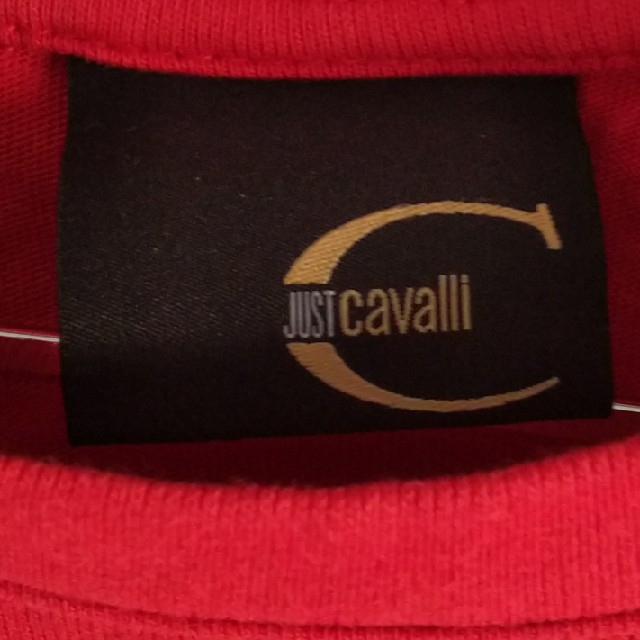 Just Cavalli(ジャストカヴァリ)の◆37 当時物 レア JUST Cavalli パラシュートシャツ Tシャツ 赤 メンズのトップス(Tシャツ/カットソー(半袖/袖なし))の商品写真