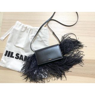 ジルサンダー(Jil Sander)の【期間限定お値下げ】Jil Sanderフェザーショルダーバッグ　新品正規品(クラッチバッグ)