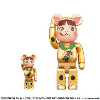 ベアブリック(BE@RBRICK)のBE＠RBRICK 招き猫 ペコちゃん 金運 金メッキ 100% & 400%(その他)