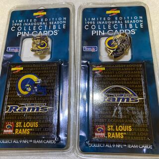 最終値下!!【限定品】NFL ST.LOUIS LAMS ピンズ＆カード  (アメリカンフットボール)