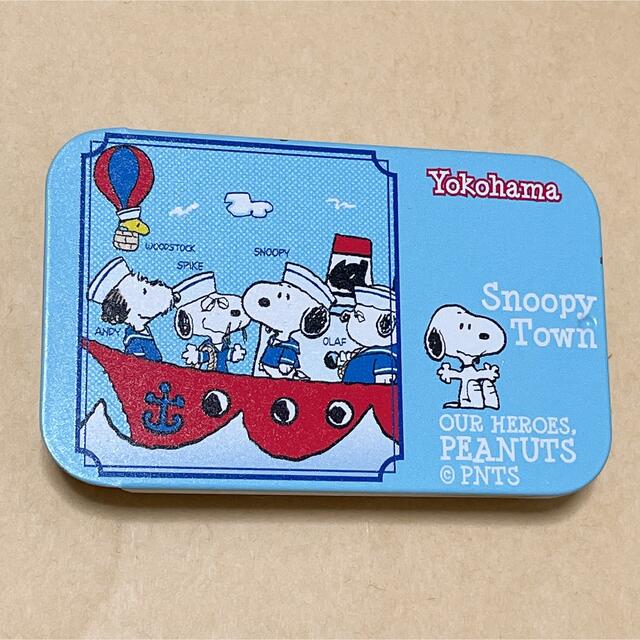 SNOOPY(スヌーピー)のスヌーピー　SNOOPY ピーナッツ　タブレット缶　空缶　横浜 インテリア/住まい/日用品のインテリア小物(小物入れ)の商品写真