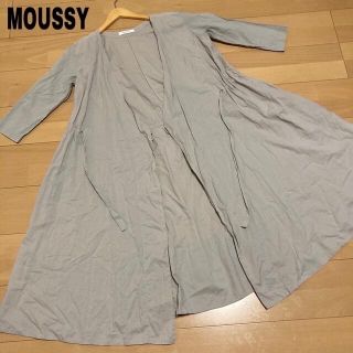 マウジー(moussy)のMOUSSY シャツ ワンピース  ロング カーディガン 2way(ロングワンピース/マキシワンピース)