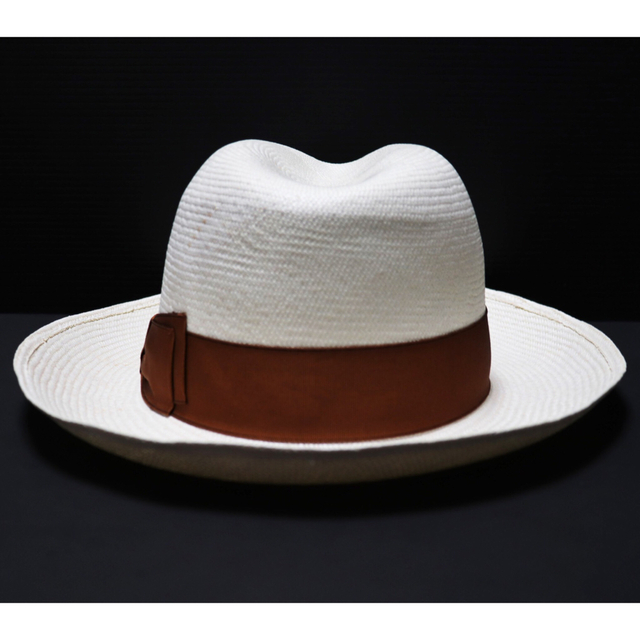 ボルサリーノ》新品 イタリア製 天然草 パナマハット 麦わら帽子 58(M