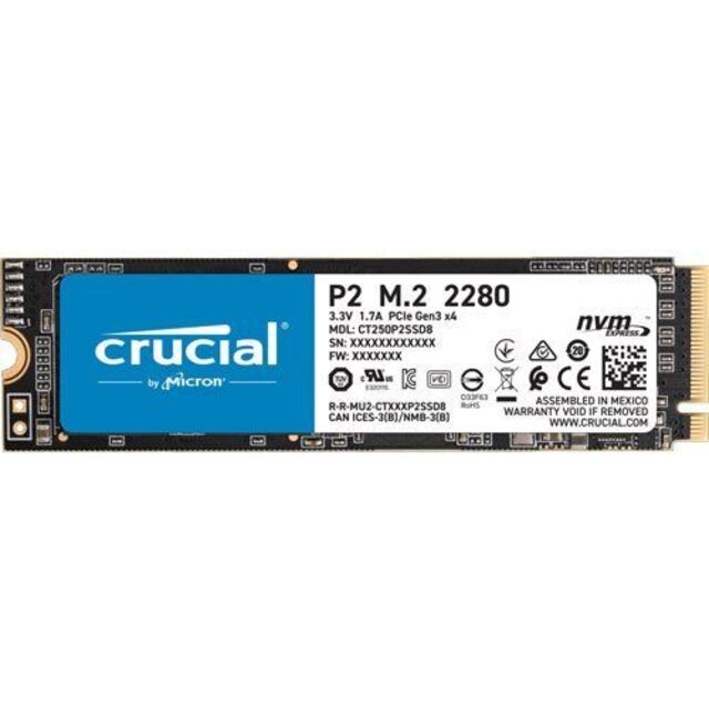 新品未開封☆Crucial M.2 2280 SSD P2シリーズ 500GB