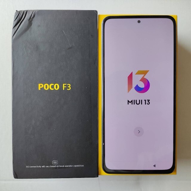 ○USBXiaomi POCO F3 5G 8GB 256GB ホワイト 白