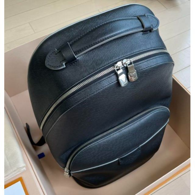 Louis Vuitton Black Taiga Leather Anton Backpack Bag - Yoogi's Closet