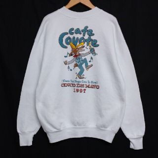 ヘインズ(Hanes)のVINTAGE cafe Coyote Hanes スウェット M(スウェット)