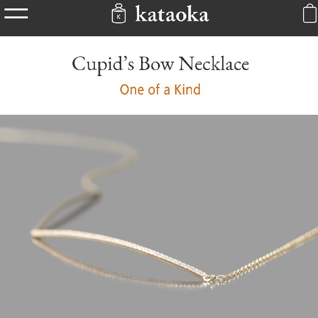 kataoka Cupid's Bow Necklesダイヤモンドネックレス 高評価 49.0%割引 kataoka Cupid's Bow Necklesダイヤモンドネックレス 高評価 49.0%割引