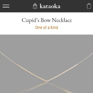 kataoka Cupid's Bow Necklesダイヤモンドネックレス(ネックレス)