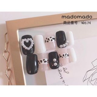 ダルメシアンネイルチップ(ネイルチップ)