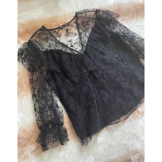 ザラ(ZARA)のZARA レーストップス(シャツ/ブラウス(長袖/七分))