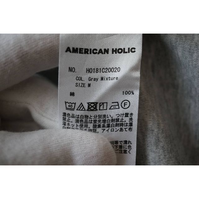 AMERICAN HOLIC(アメリカンホリック)のMサイズ」 AMERICAN HOLIC コットンTシャツ 半袖 カットソー レディースのトップス(Tシャツ(半袖/袖なし))の商品写真
