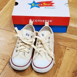 コンバース(CONVERSE)のコンバース　オールスター　オフホワイト　17cm(スニーカー)