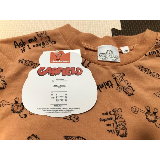 ☆新品☆ GARFIELD  長袖Tシャツ 100 キッズ/ベビー/マタニティのキッズ服女の子用(90cm~)(Tシャツ/カットソー)の商品写真