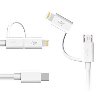 【0382】iPhone 2in1 USB Type-C ライトニング 20c (その他)